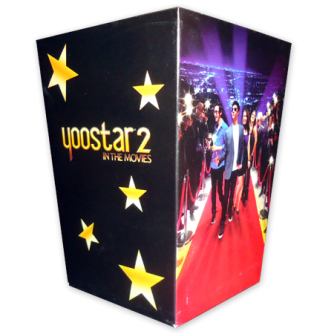 Grande boîte pour popcorn personnalisée en carton. Yoostar